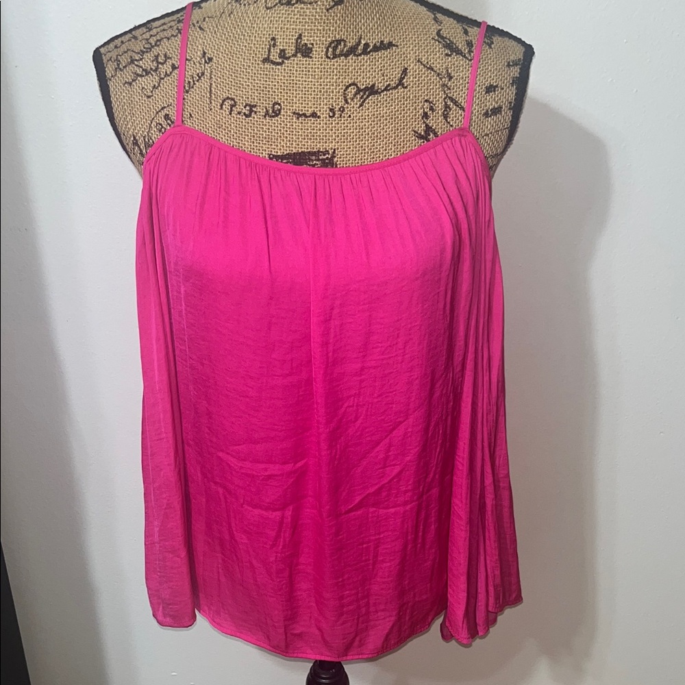 Vince Camuto Vibrant Pink Women’s Off the Shoulder Top L